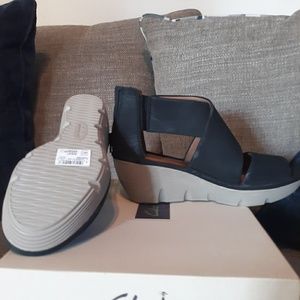 Clarks Clarene Glamor Wedge Sandals